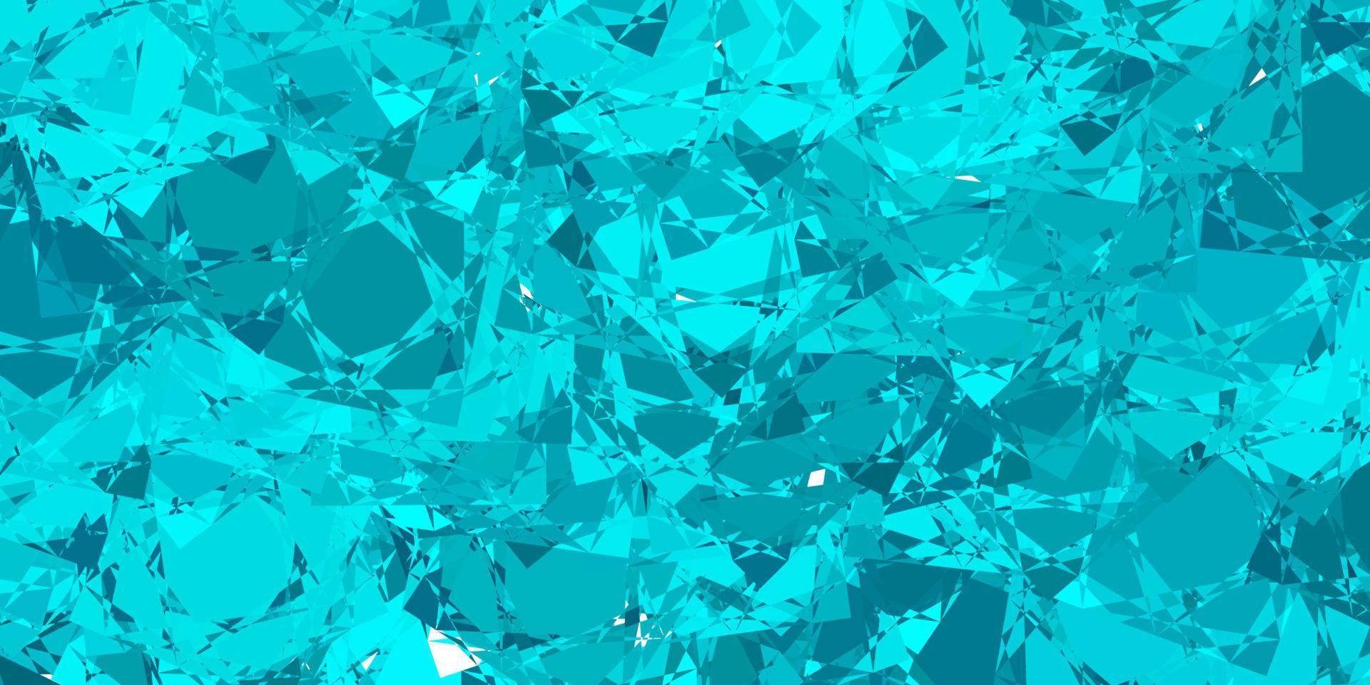 Light Green vector pattern with polygonal shapes.
