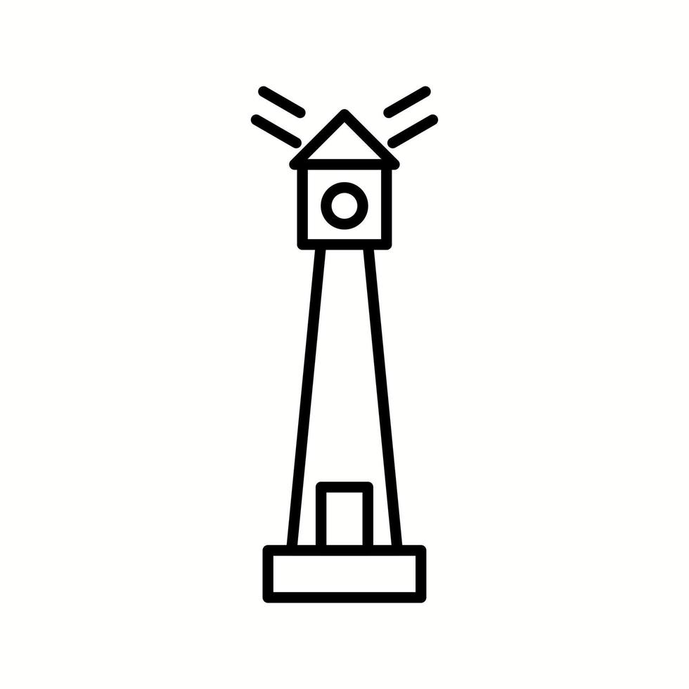 Unique Lighthouse Vector Line Icon