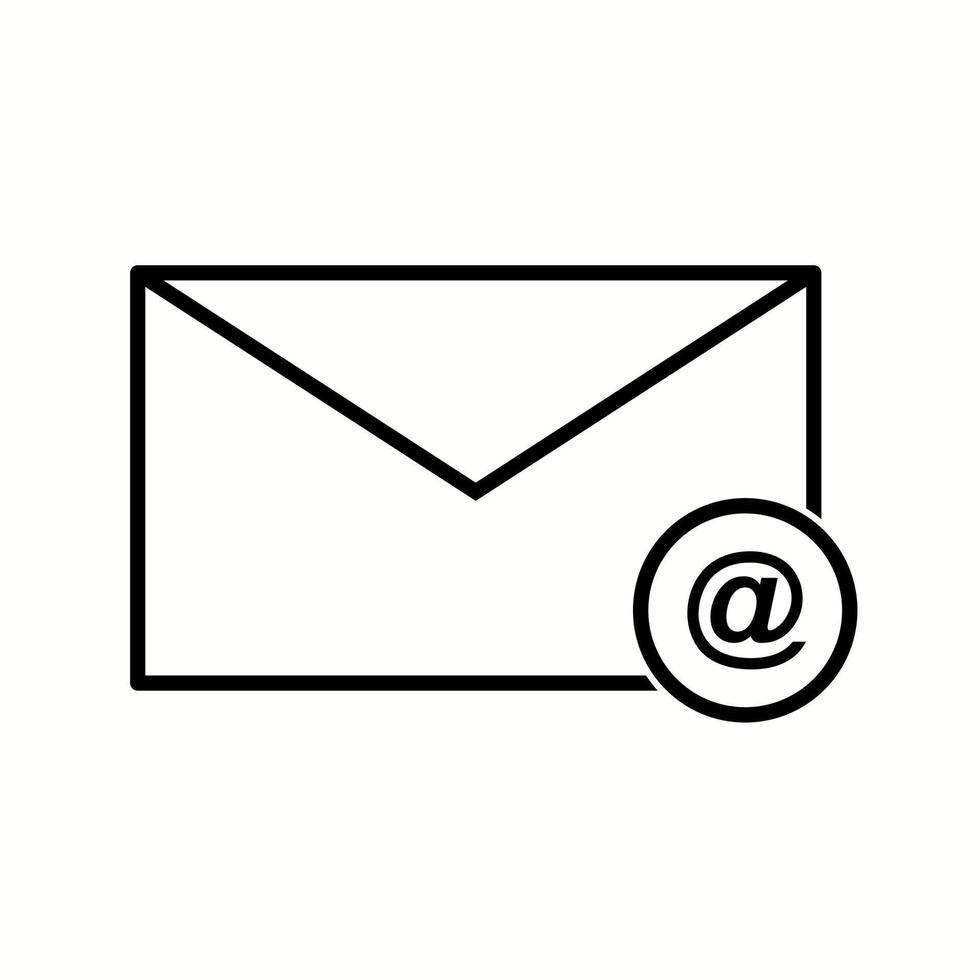 Unique Mail Vector Line Icon