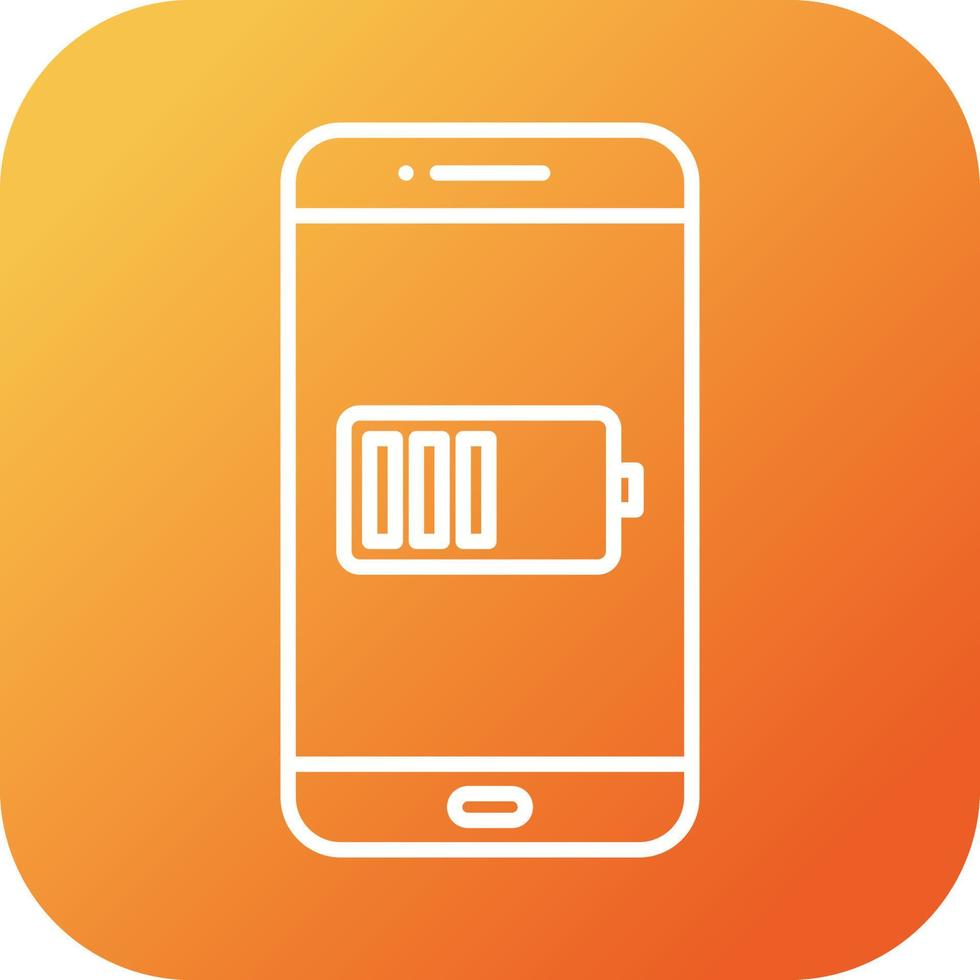 Unique Battery Indicator Vector Line Icon