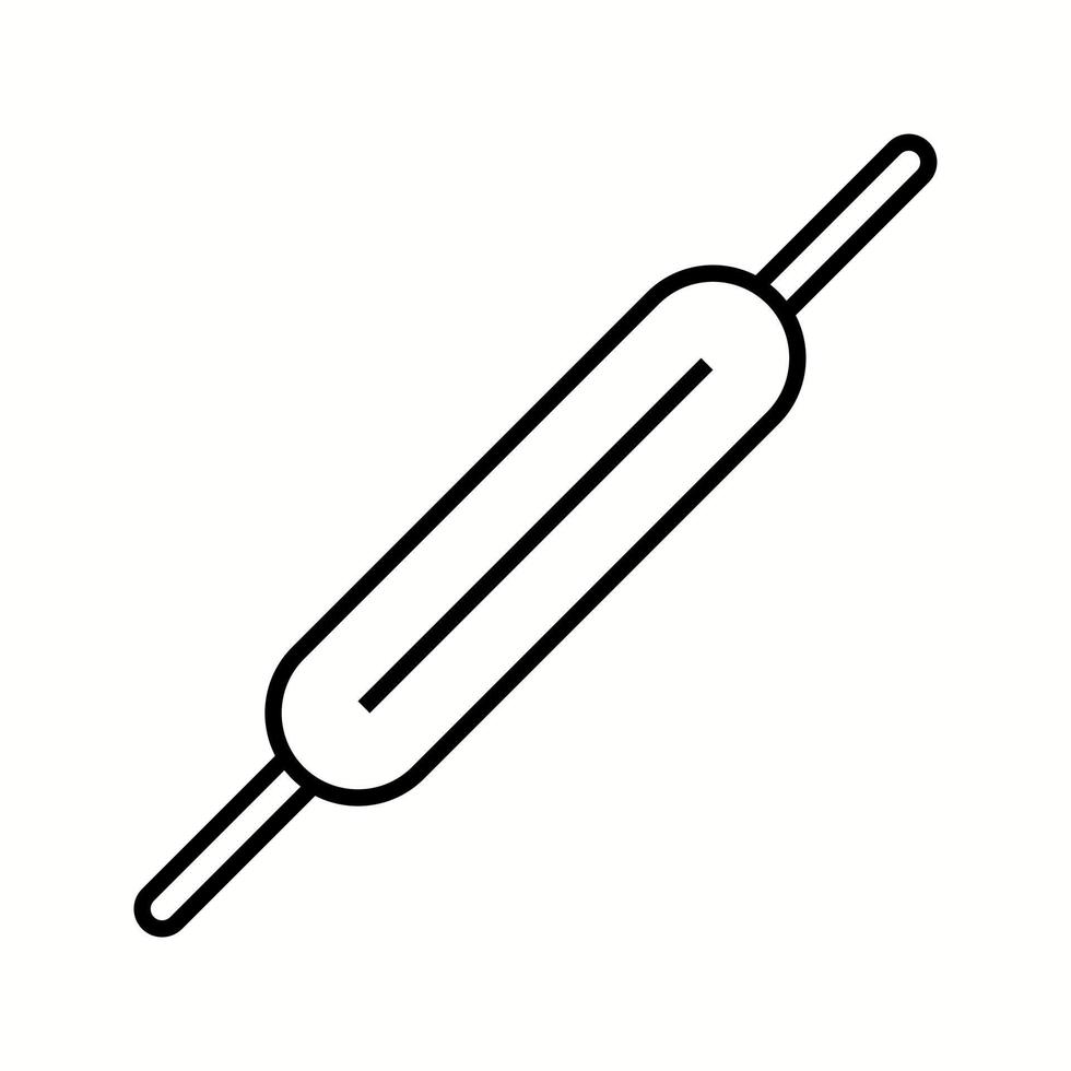 Unique Roller And Pin Vector Line Icon