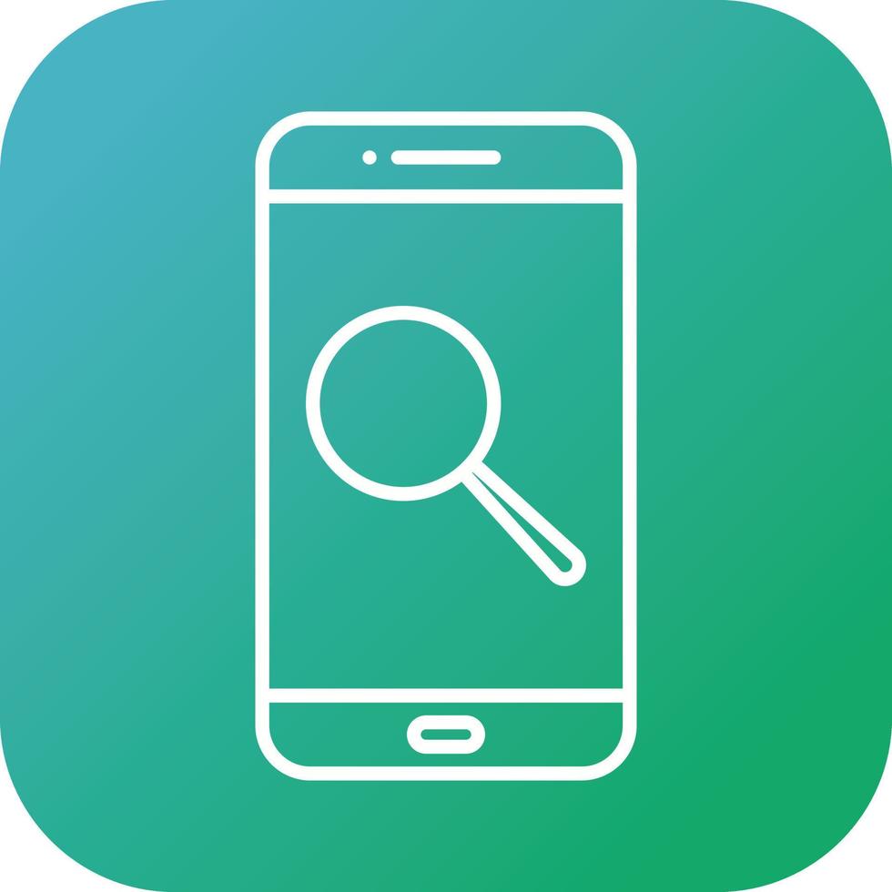 Unique Search Vector Line Icon