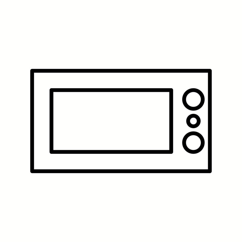 Unique Oven Line Vector Icon