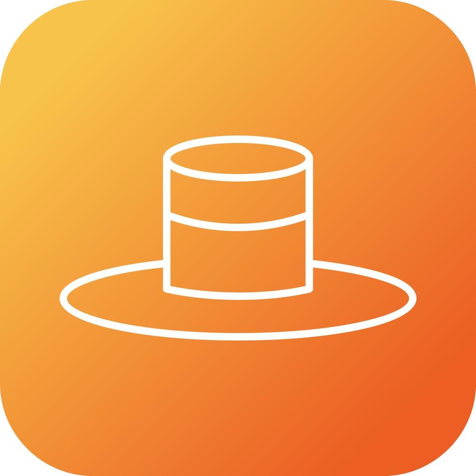 Unique Hat Vector Line Icon