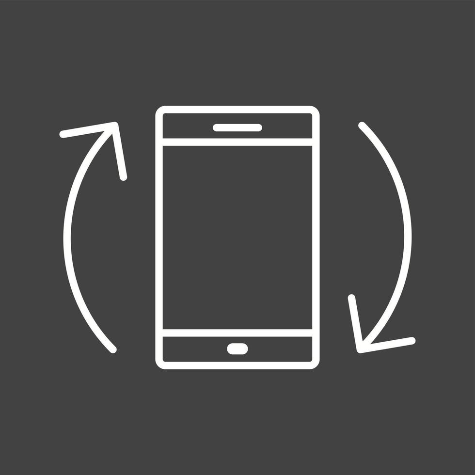 Unique Auto Rotation Vector Line Icon