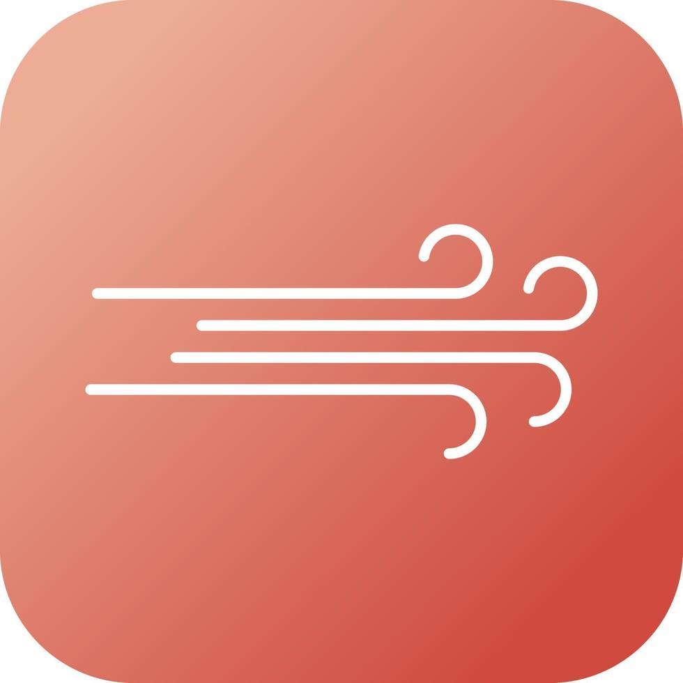 Unique Wind Vector Line Icon