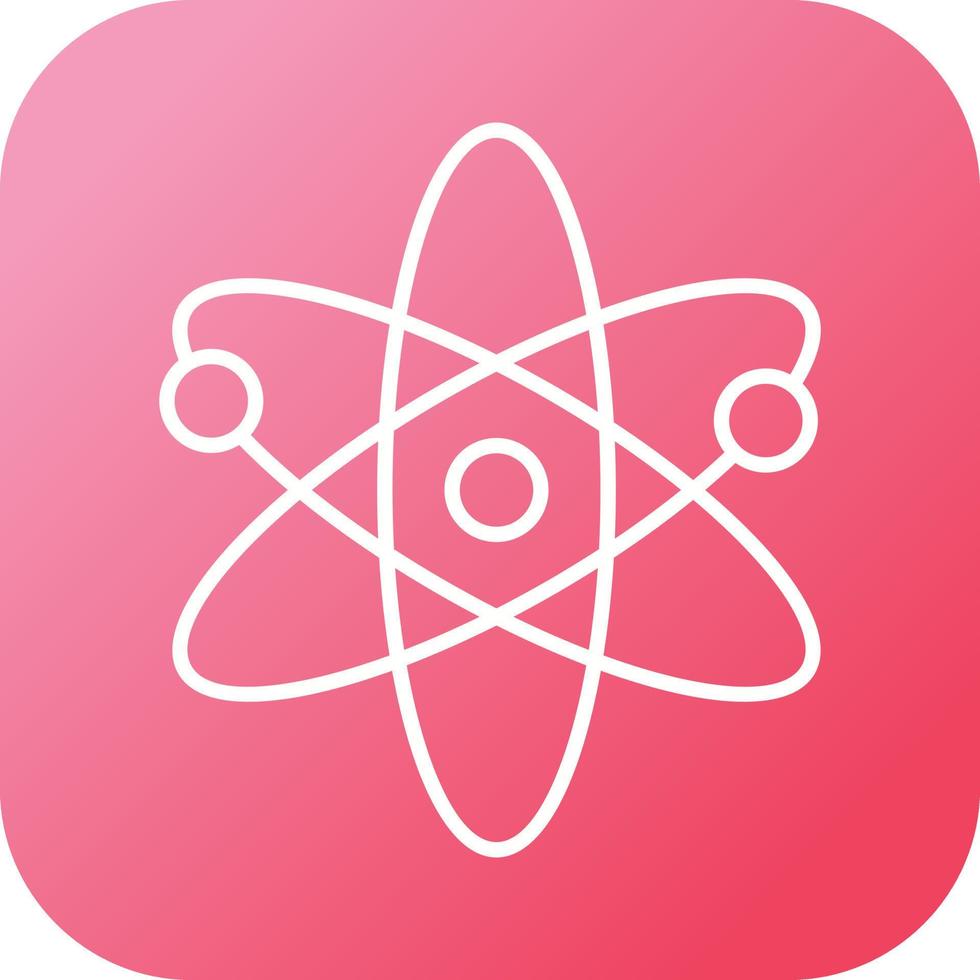 Unique Atomic Structure II Vector Line Icon
