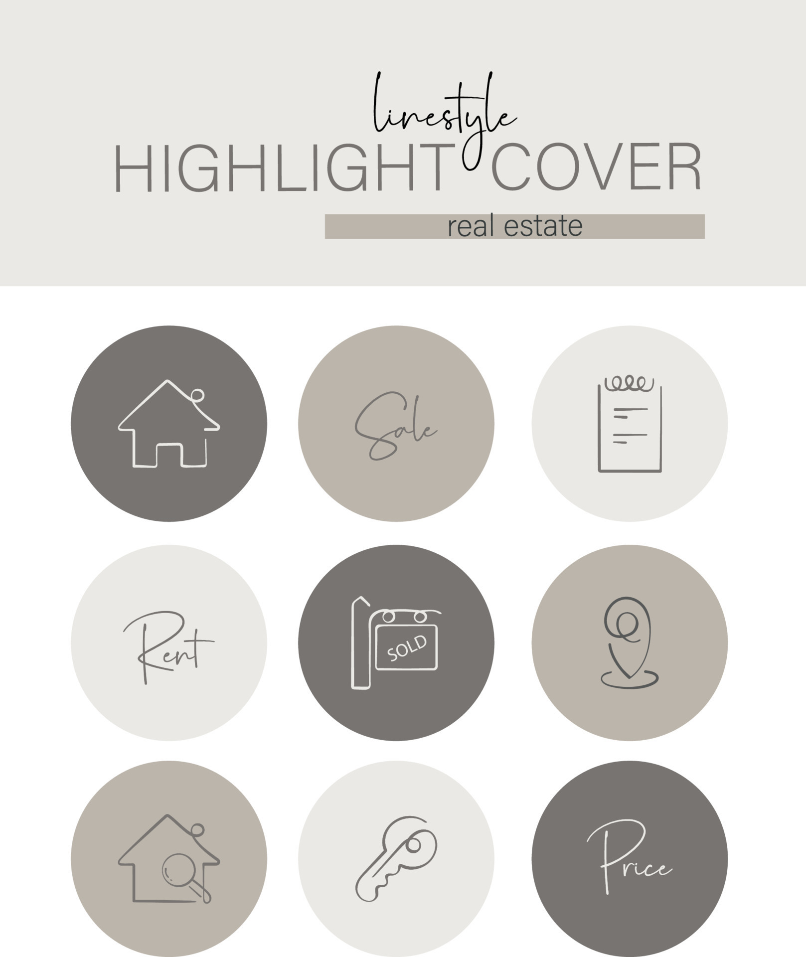 Instagram highlight cover hobby interest Vector Image