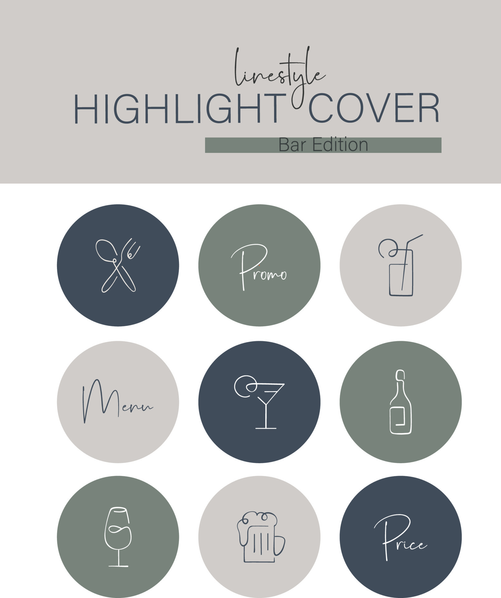 Instagram highlight cover hobby interest Vector Image