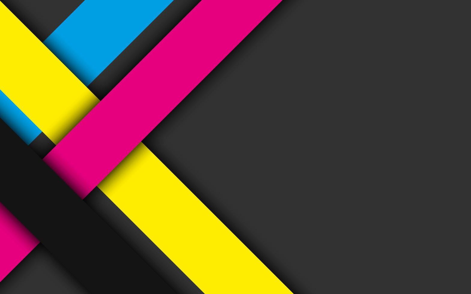 fondo abstracto cmyk con rayas superpuestas. concepto moderno de diseño de negocios de impresión cmyk. ilustración abstracta vectorial vector