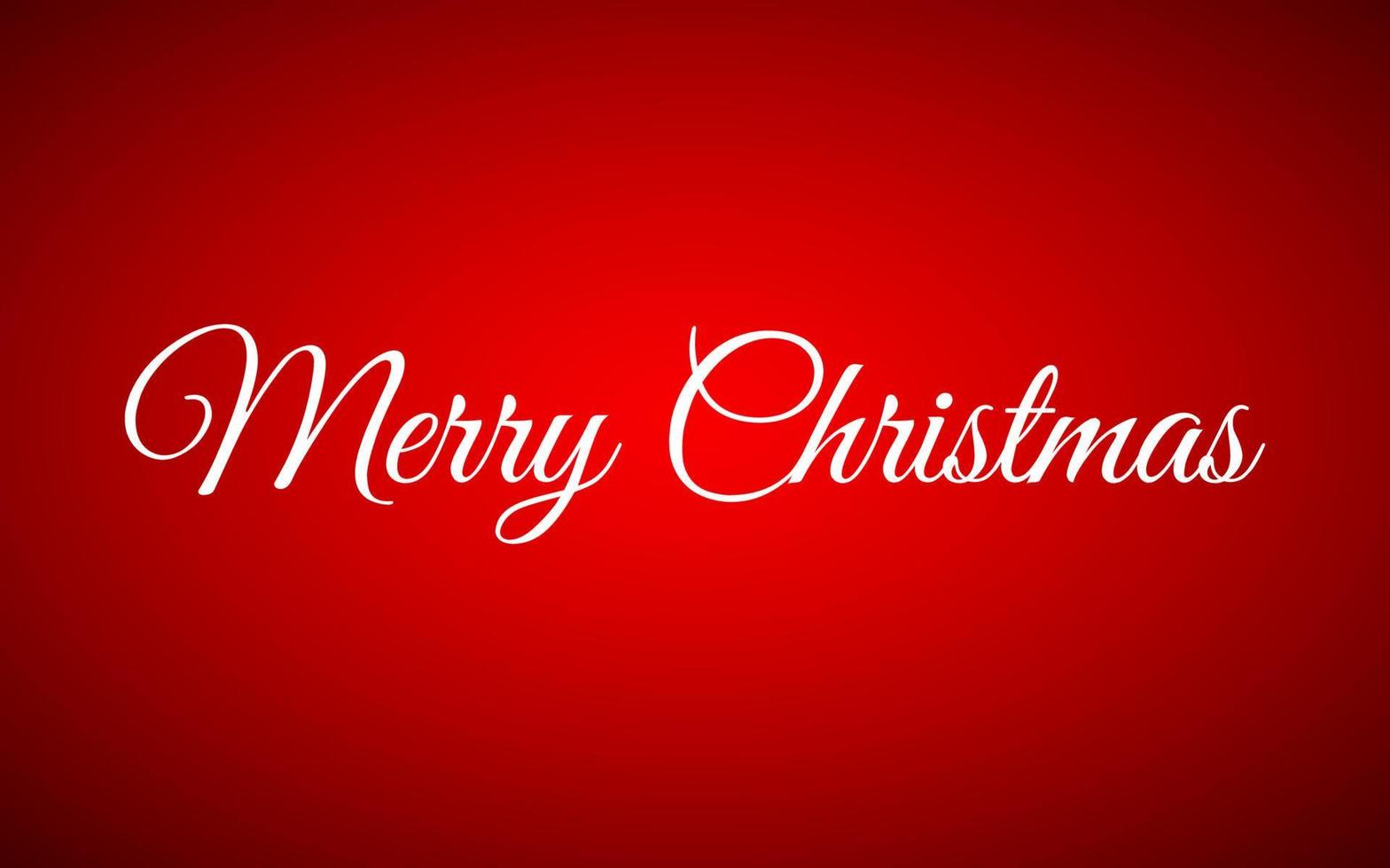 Merry Christmas white lettering inscription for your design greetings card. Red holiday greeting