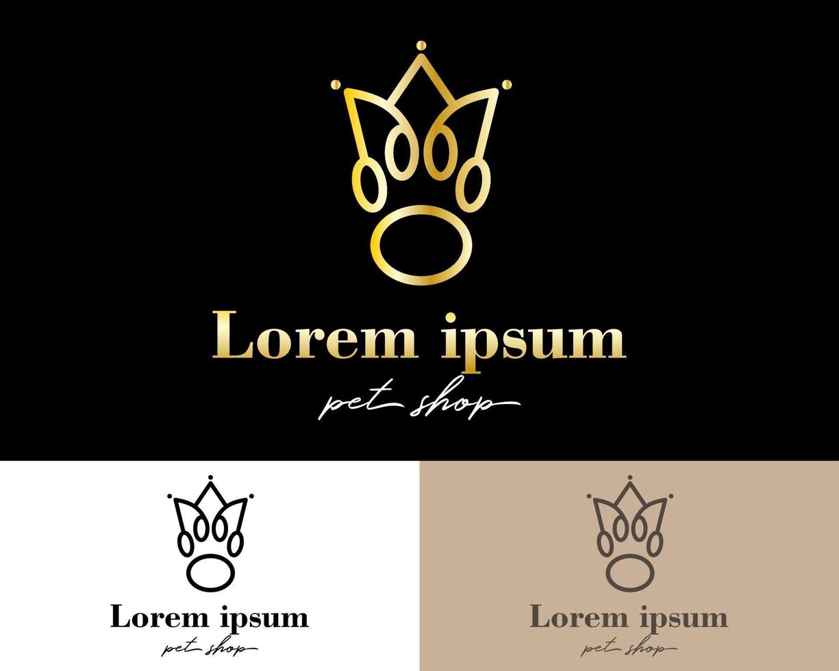 Petshop logo design vector