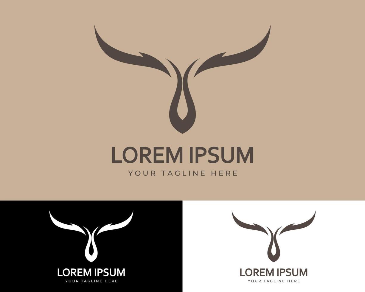 Bull logo design. Vector eps.10