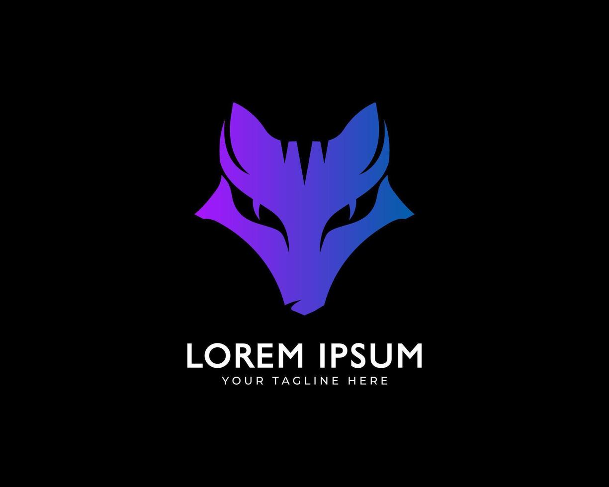 Fox logo design. Vector eps.10