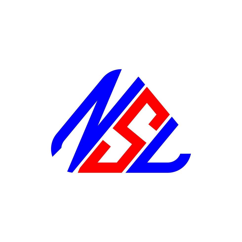 diseño creativo del logotipo de la letra nsl con gráfico vectorial, logotipo simple y moderno de nsl. vector