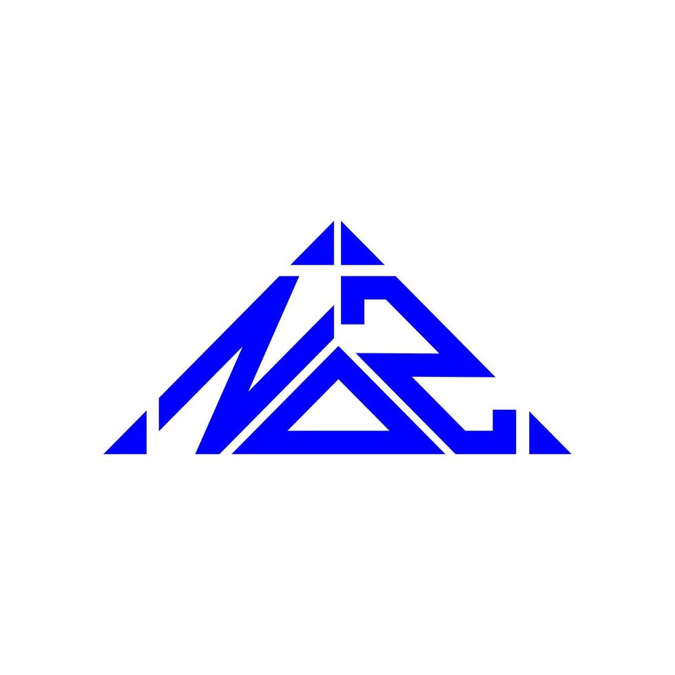 diseño creativo del logotipo de la letra noz con gráfico vectorial, logotipo simple y moderno de noz. vector
