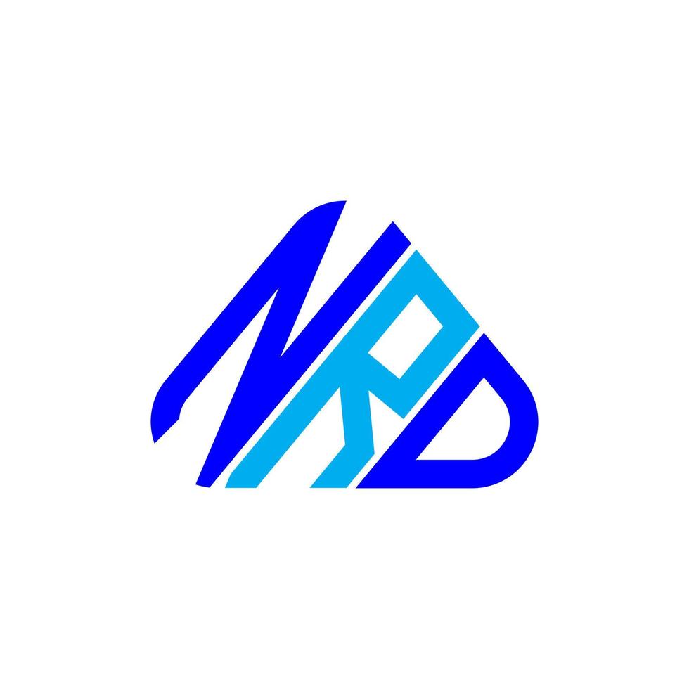 NRD letter logo creative design with vector graphic, NRD simple and modern logo.