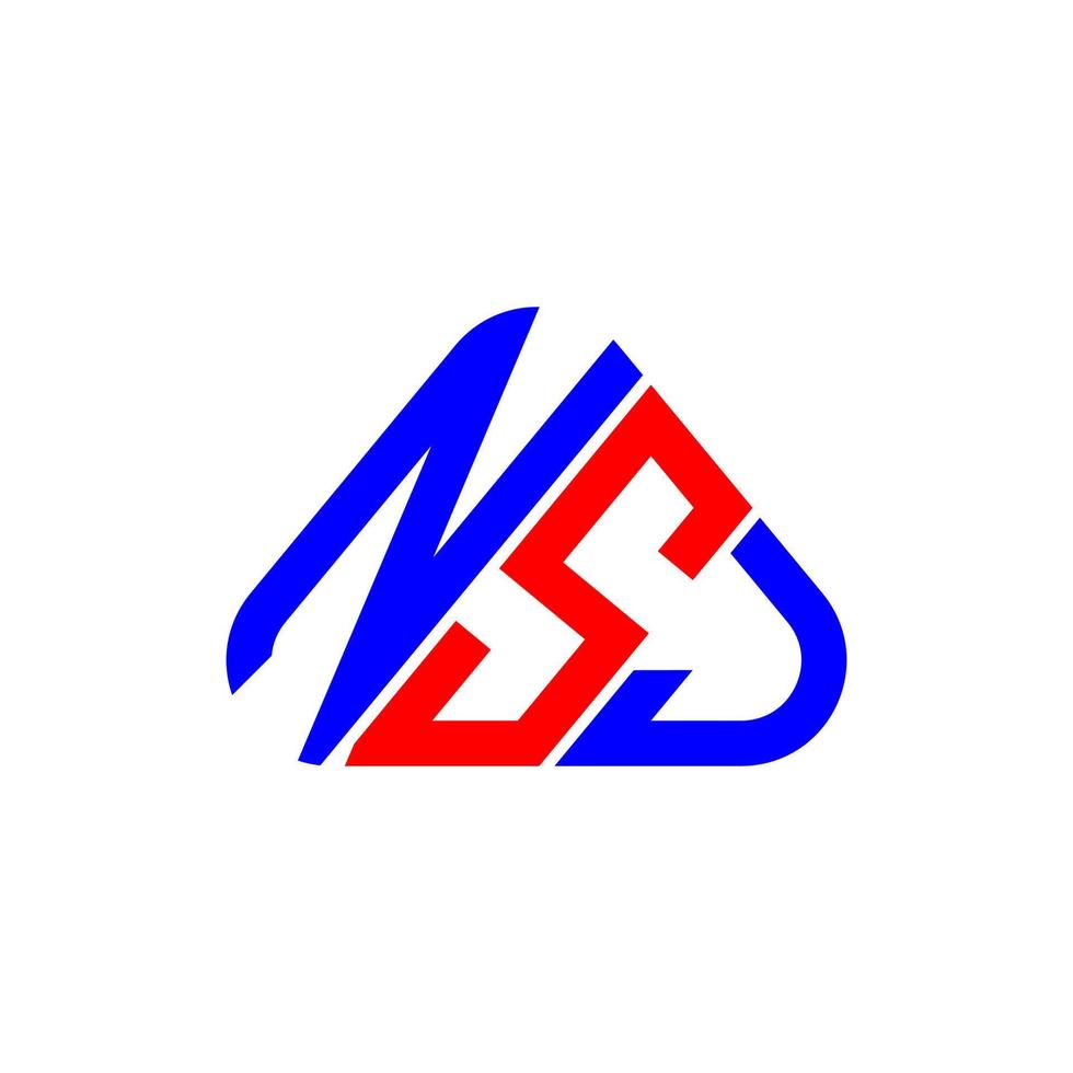 Diseño creativo del logotipo de la letra nsj con gráfico vectorial, logotipo simple y moderno de nsj. vector