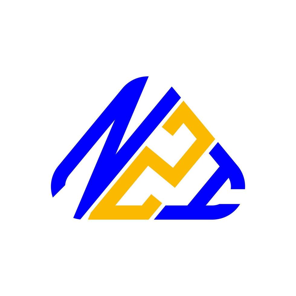 NZI letter logo creative design with vector graphic, NZI simple and modern logo.