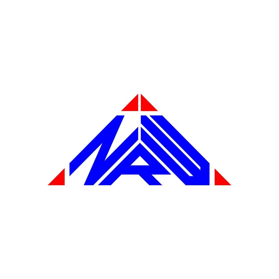 Diseño creativo del logotipo de la letra nrw con gráfico vectorial, logotipo simple y moderno de nrw. vector