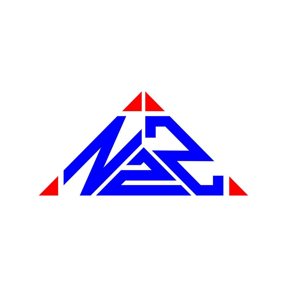Diseño creativo del logotipo de la letra nzz con gráfico vectorial, logotipo simple y moderno de nzz. vector