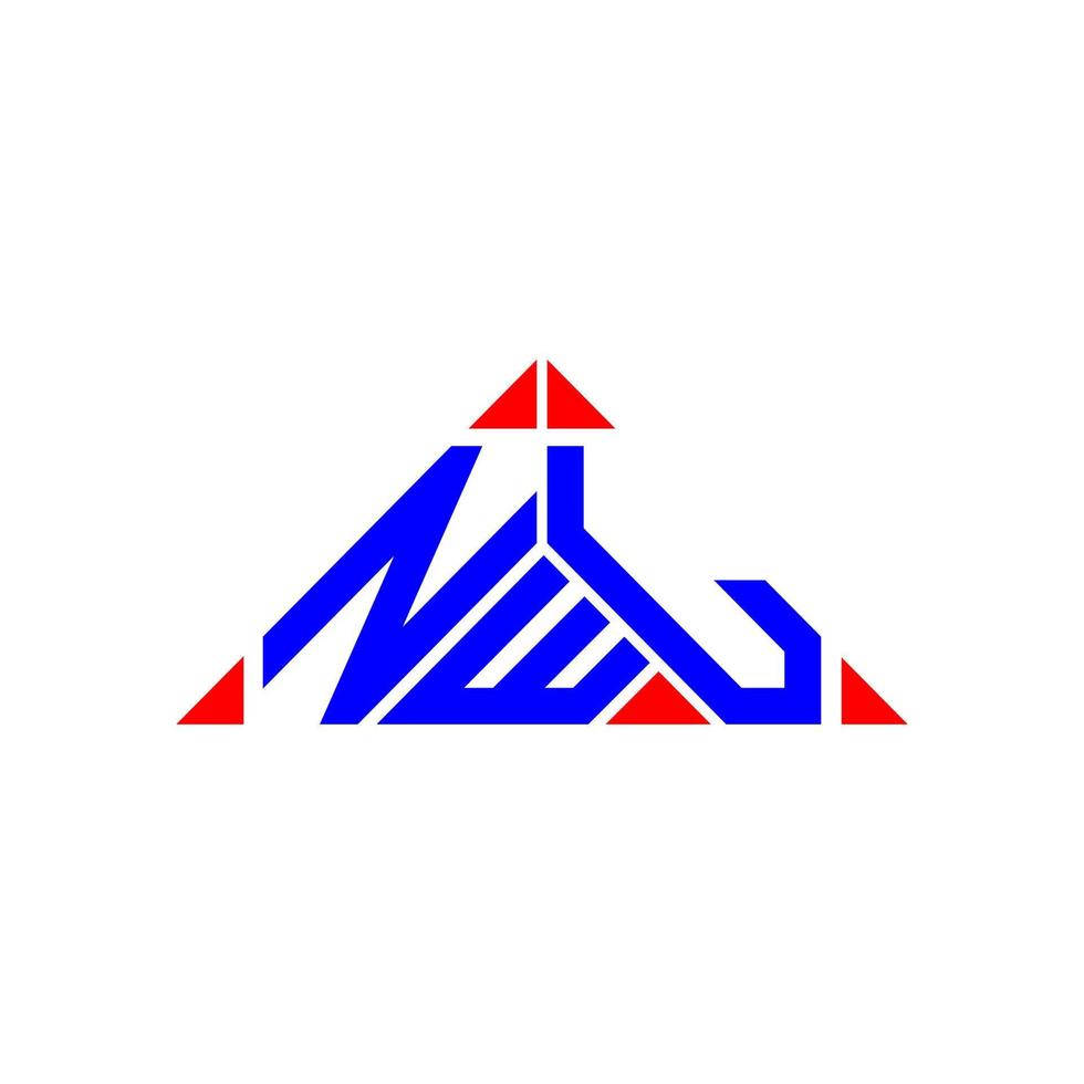 Diseño creativo del logotipo de la letra nwl con gráfico vectorial, logotipo simple y moderno de nwl. vector