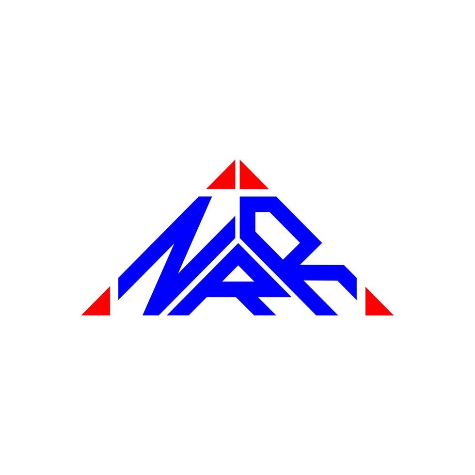 Diseño creativo del logotipo de la letra nrr con gráfico vectorial, logotipo simple y moderno de nrr. vector