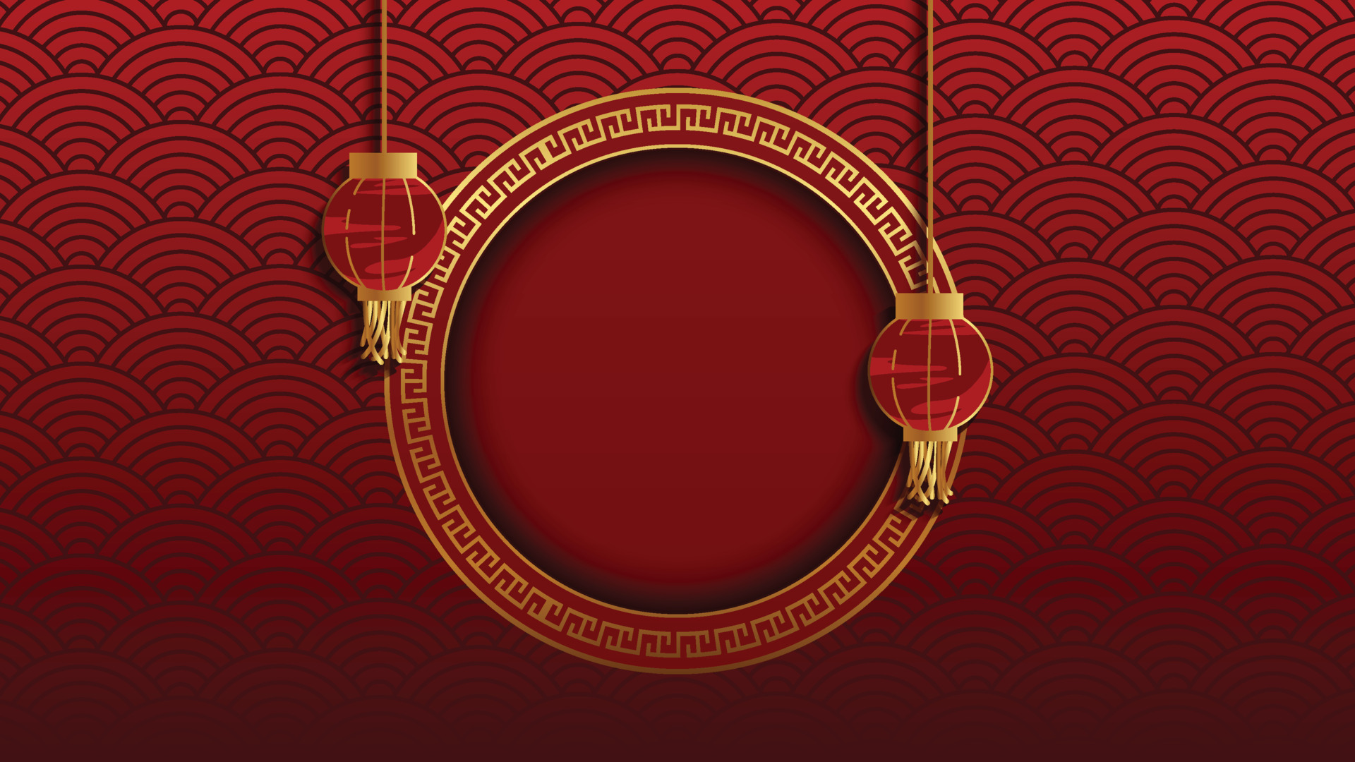 Chinese new year. Festive gift card templates with realistic 3d design