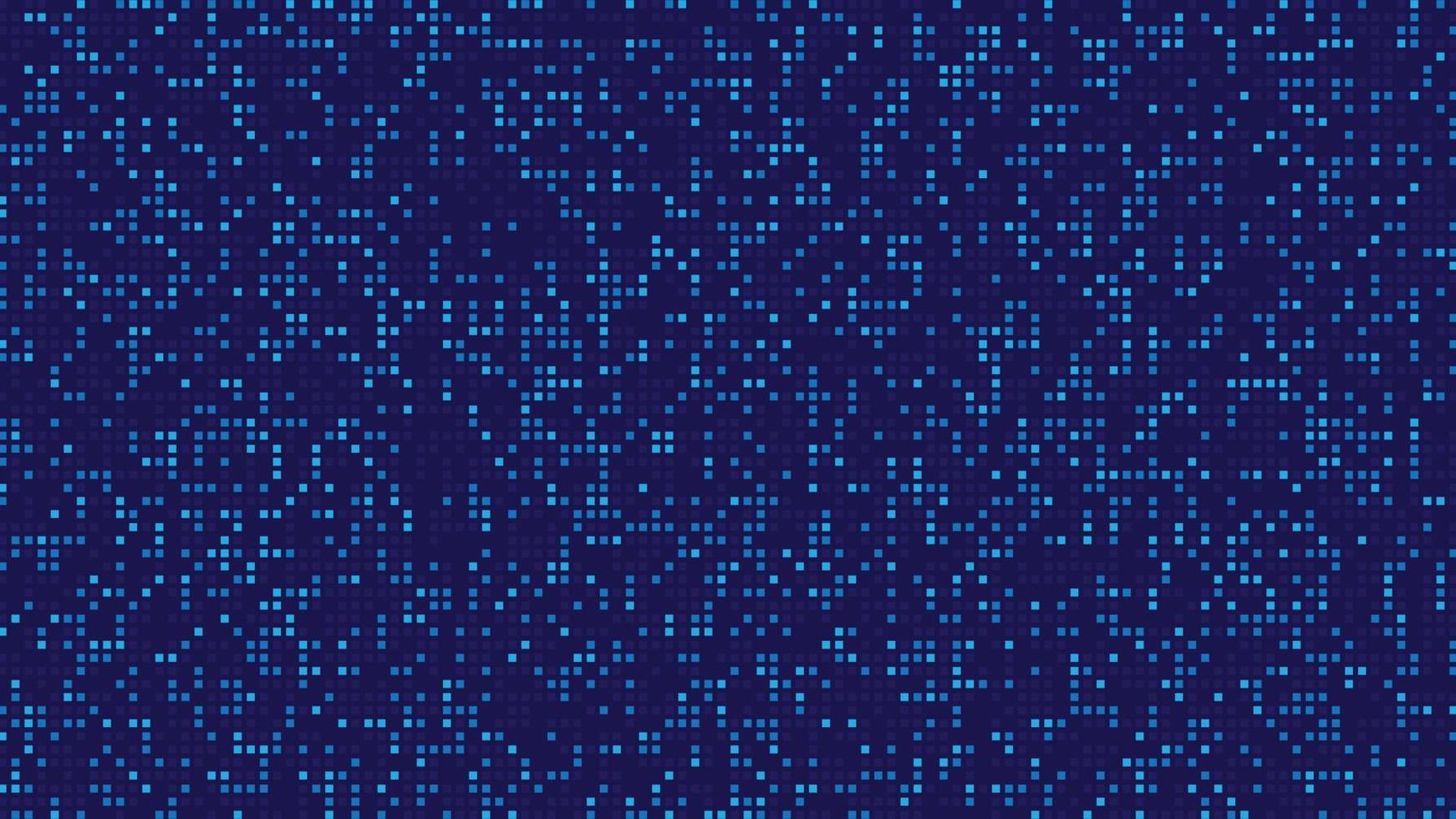 Digital data square blue pattern pixel background. Technology background. vector