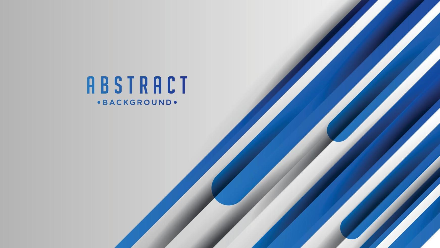 Blue and grey geometric abstract banner. Vector template background