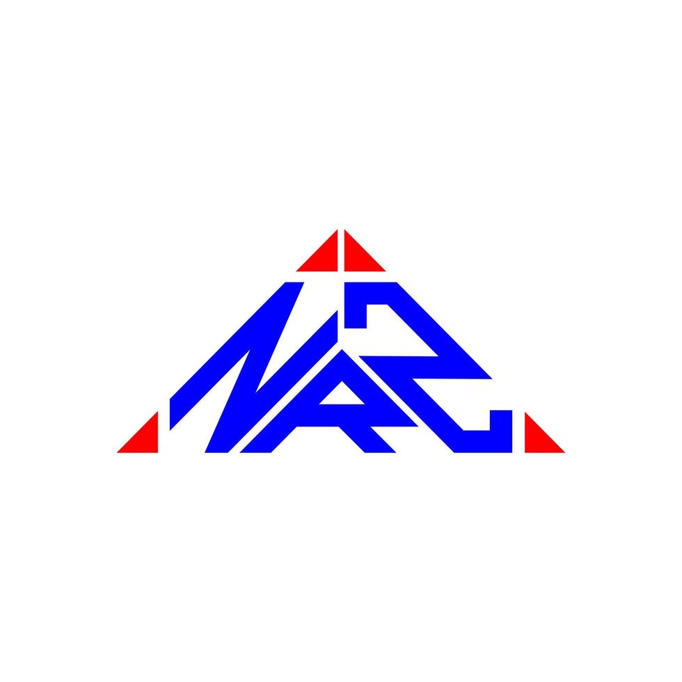Diseño creativo del logotipo de la letra nrz con gráfico vectorial, logotipo simple y moderno de nrz. vector