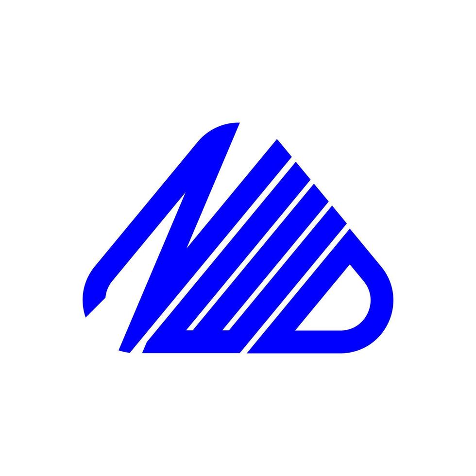 Diseño creativo del logotipo de la letra nwd con gráfico vectorial, logotipo simple y moderno de nwd. vector