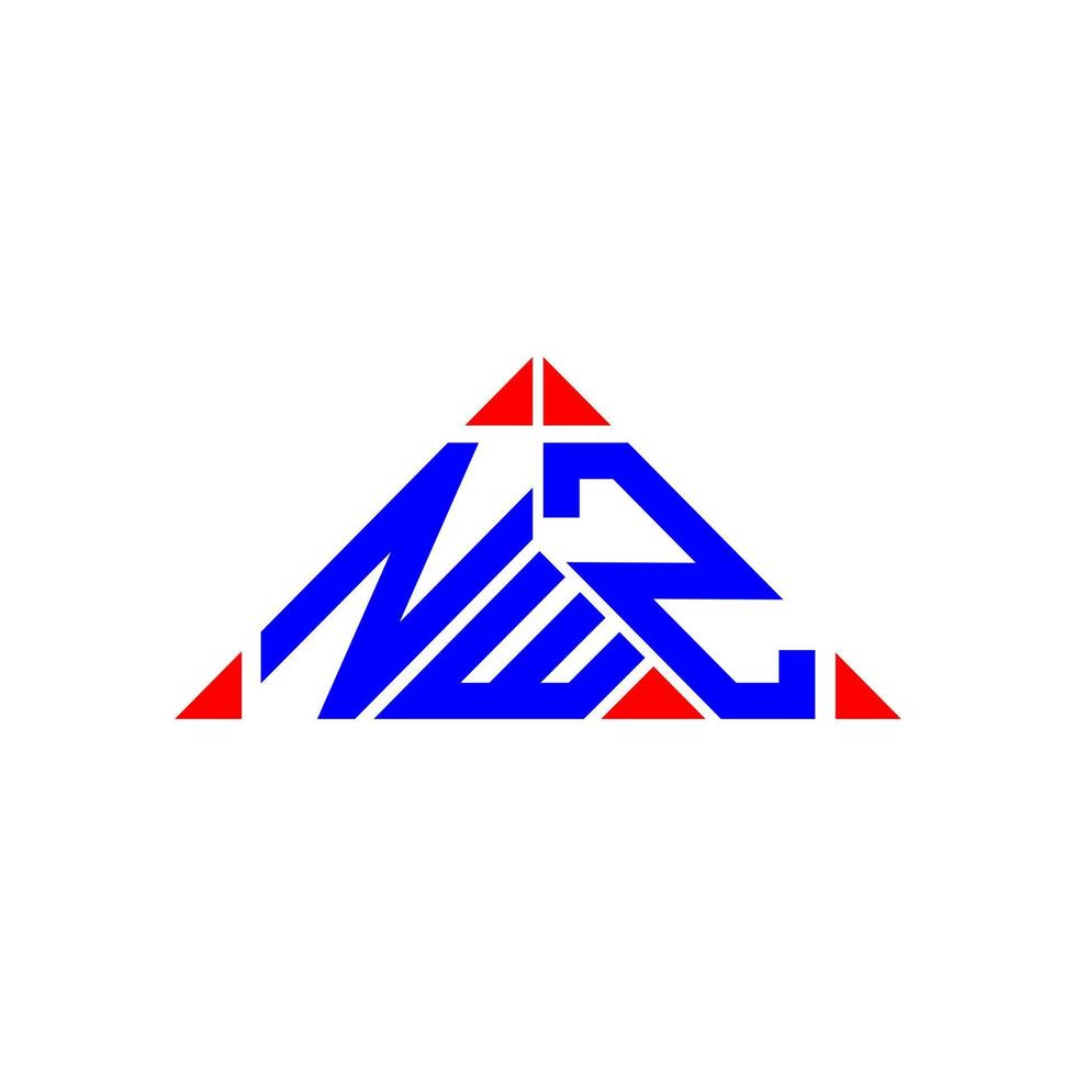 Diseño creativo del logotipo de la letra nwz con gráfico vectorial, logotipo simple y moderno de nwz. vector