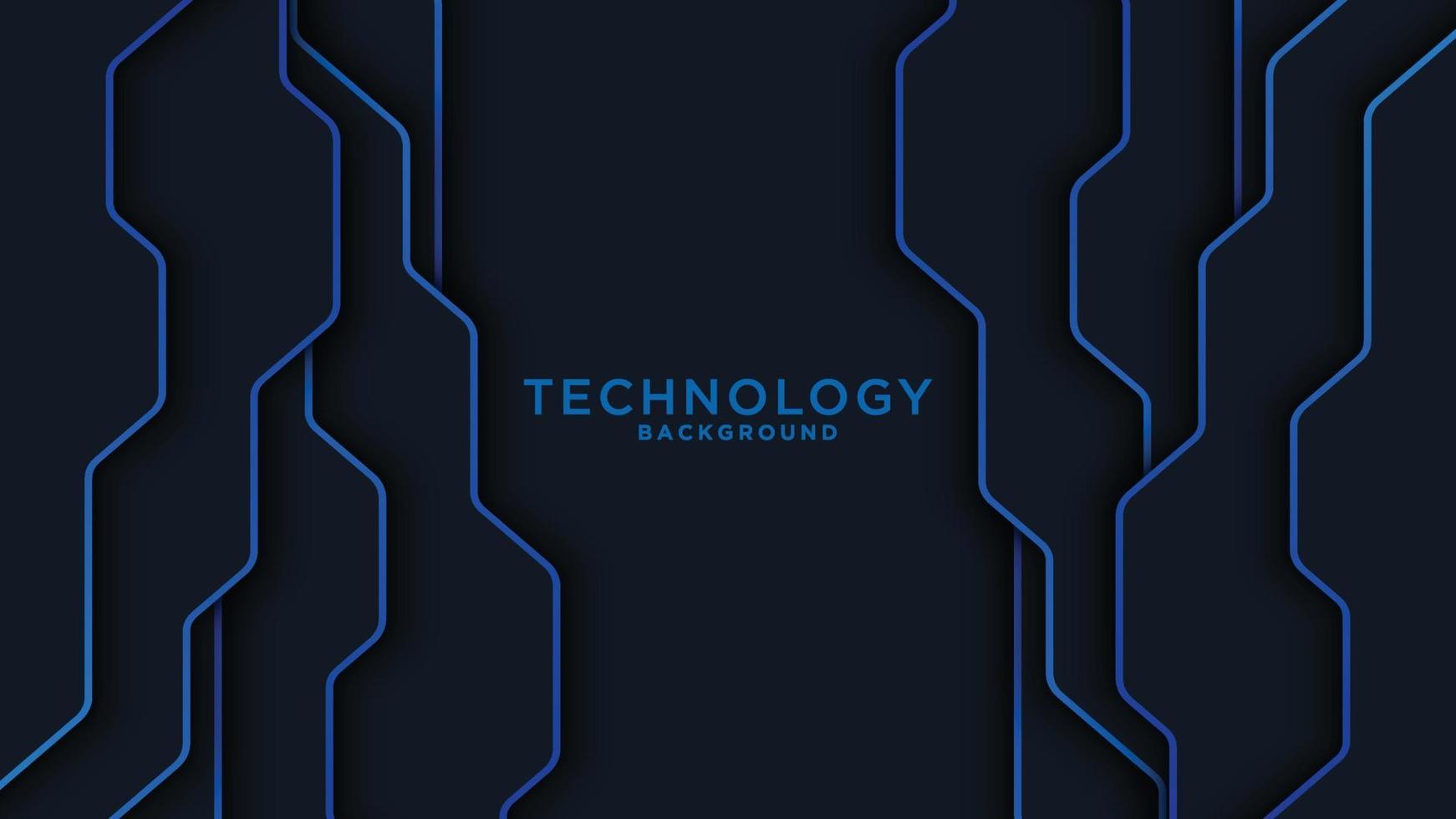 Abstract black blue frame layout modern tech design template. Vector graphic.