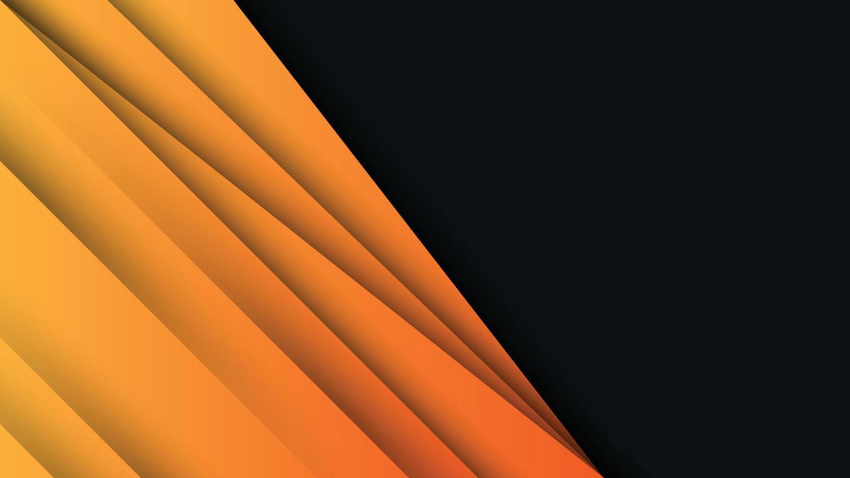 Dark background with futuristic orange lines color combination. vector