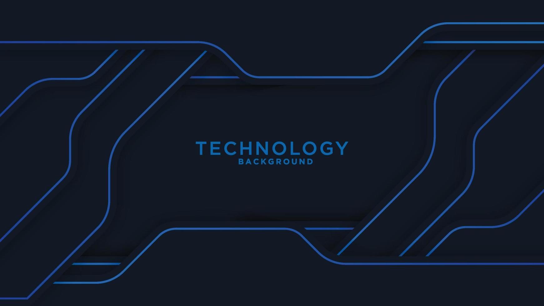 Abstract black blue frame layout modern tech design template. Vector graphic.
