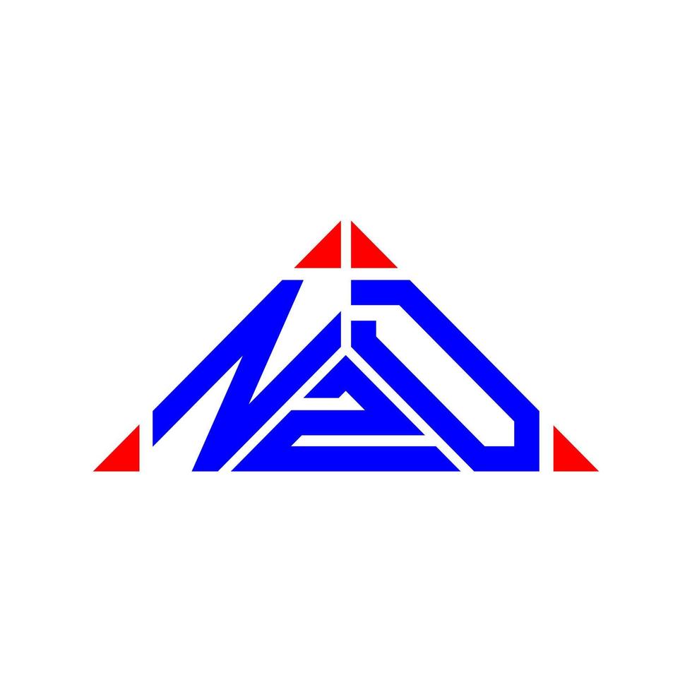 Diseño creativo del logotipo de la letra nzd con gráfico vectorial, logotipo simple y moderno de nzd. vector