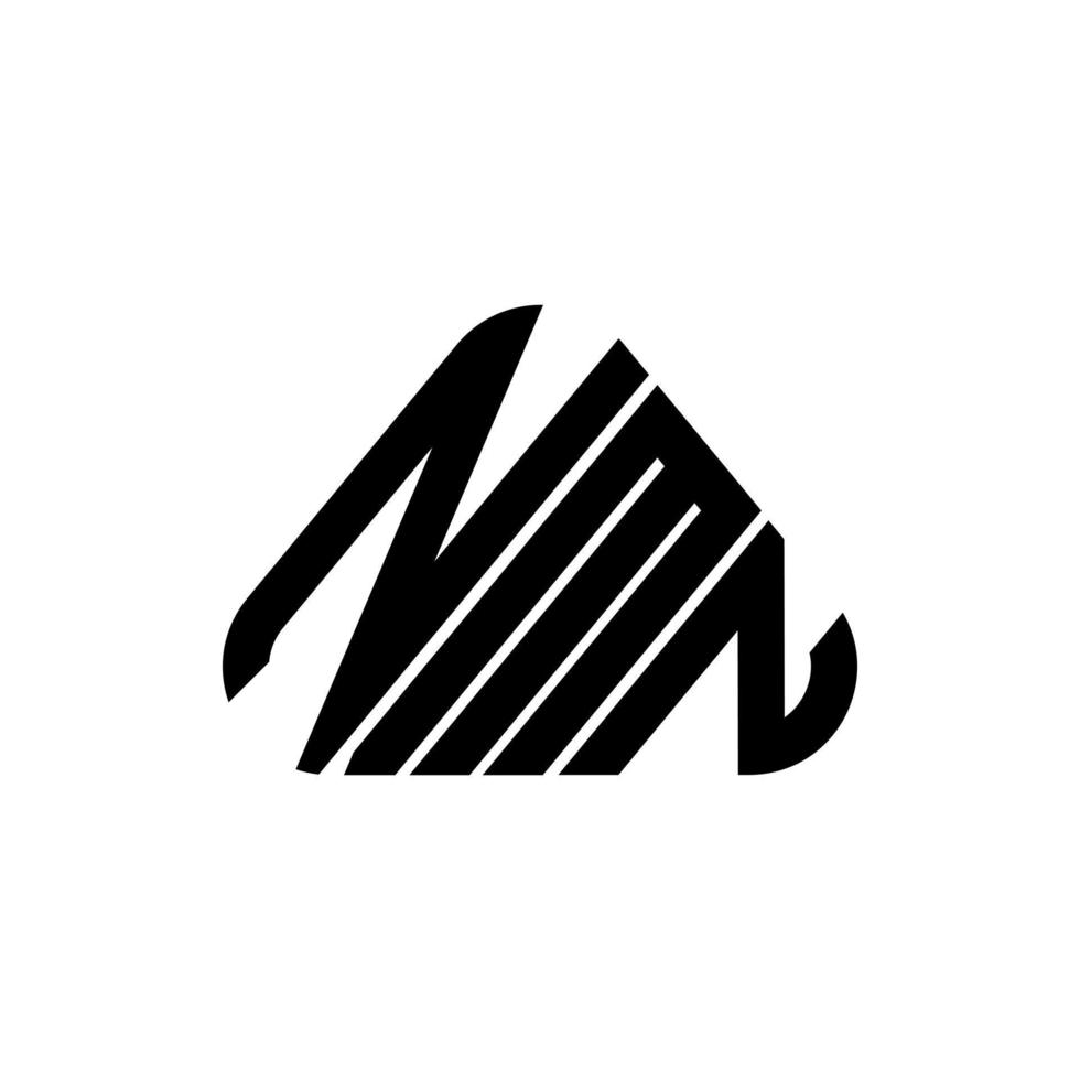 Diseño creativo del logotipo de la letra nmn con gráfico vectorial, logotipo sencillo y moderno nmn. vector
