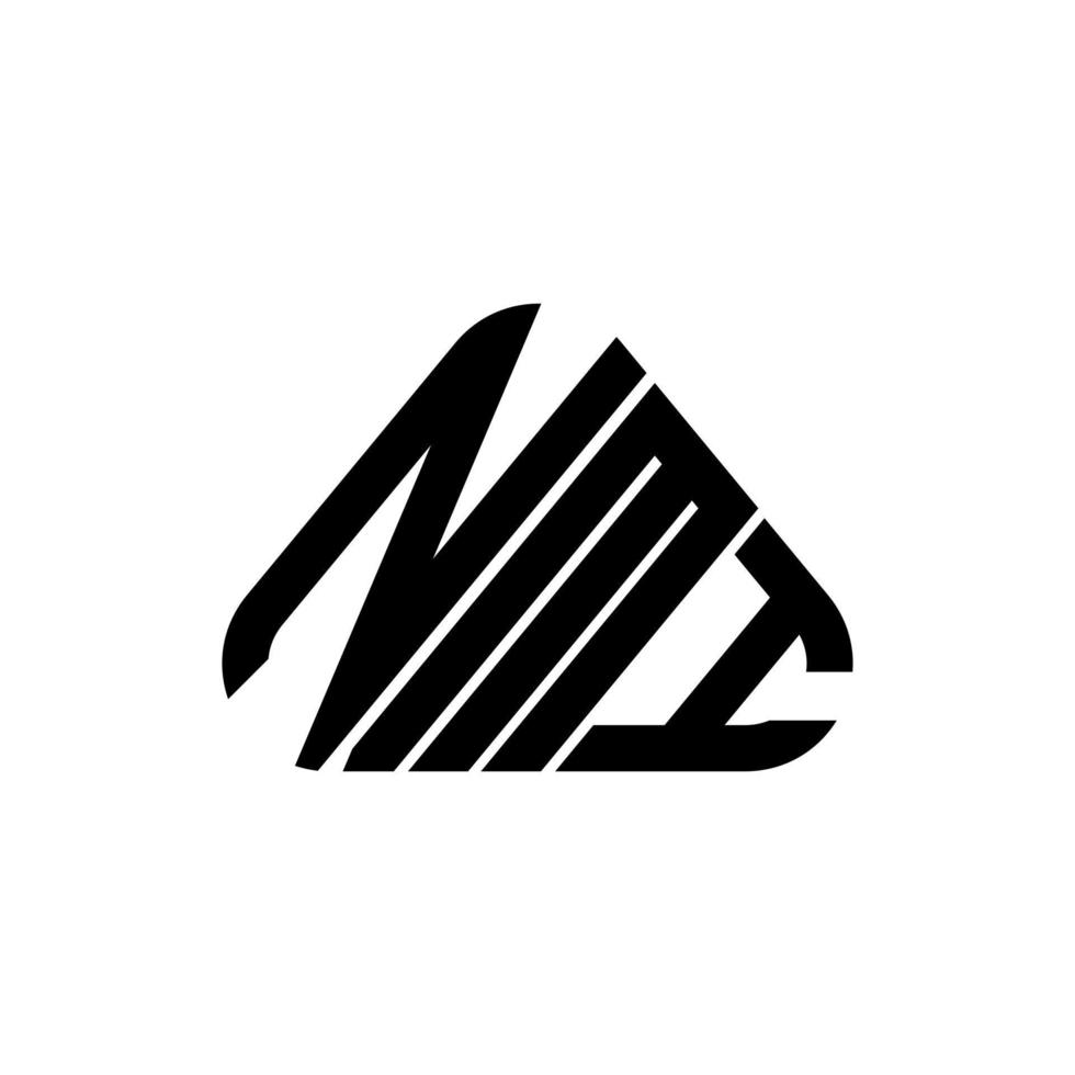Diseño creativo del logotipo de la letra nmi con gráfico vectorial, logotipo simple y moderno de nmi. vector