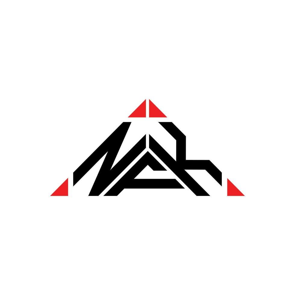 NFK letter logo creative design with vector graphic, NFK simple and modern logo.