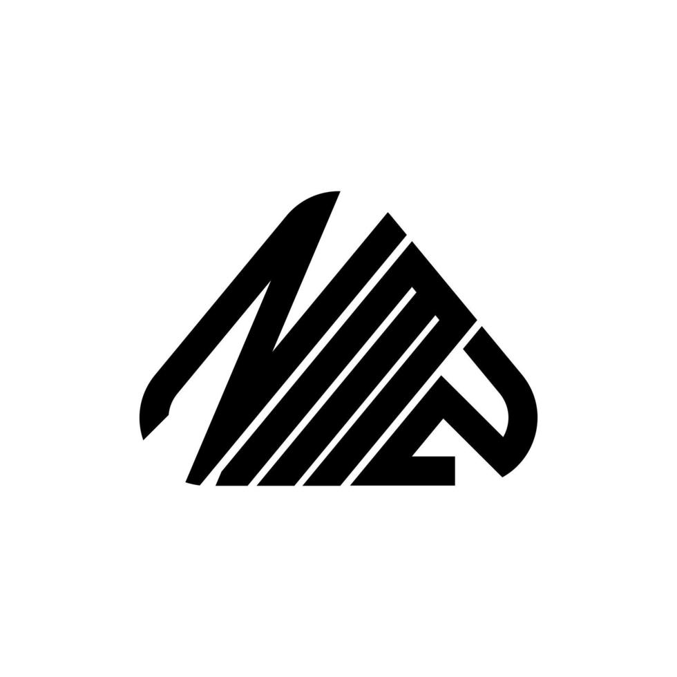 Diseño creativo del logotipo de letra nmz con gráfico vectorial, logotipo sencillo y moderno nmz. vector