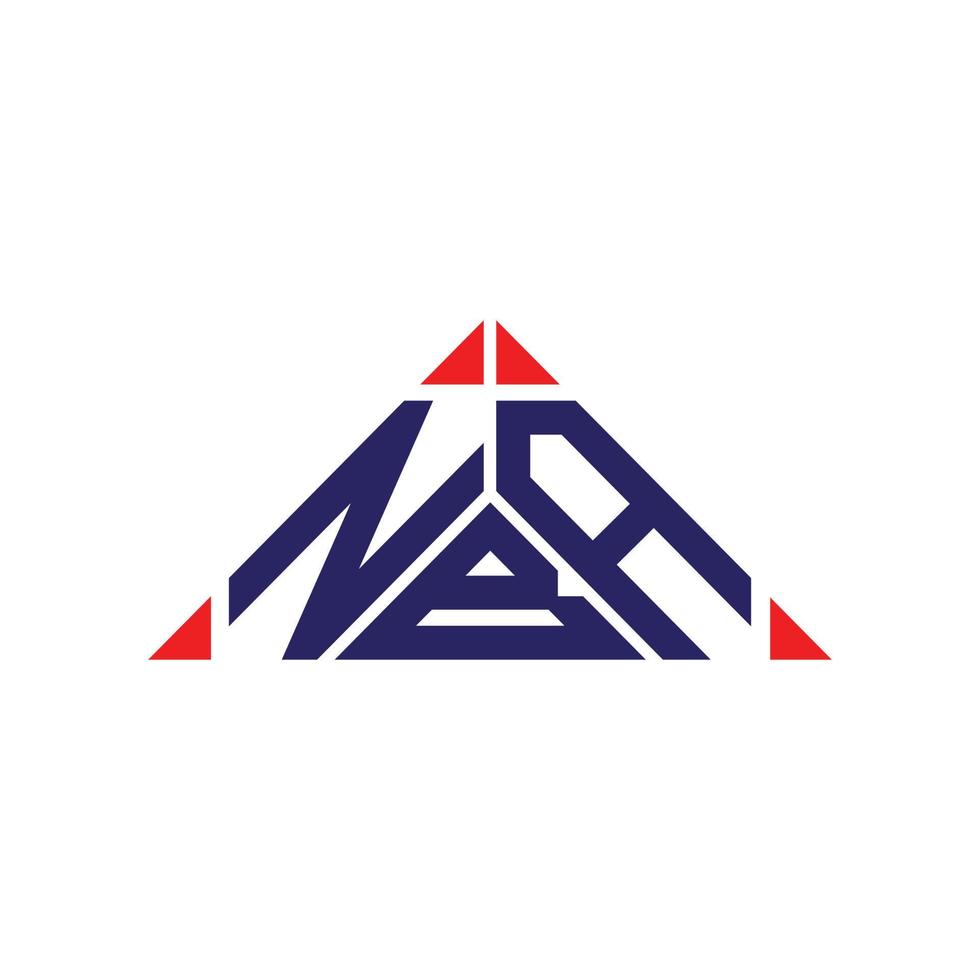 Diseño creativo del logotipo de la letra nba con gráfico vectorial, logotipo simple y moderno de la nba. vector