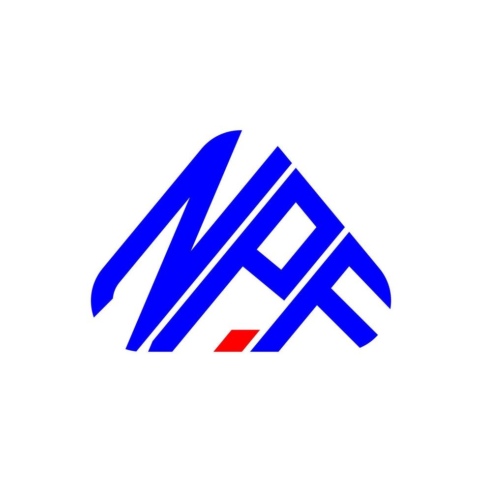 NPF letter logo creative design with vector graphic, NPF simple and modern logo.