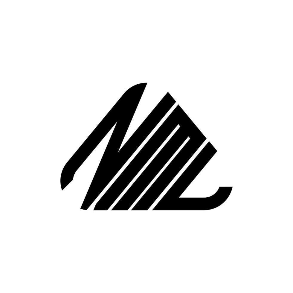 NML letter logo creative design with vector graphic, NML simple and modern logo.