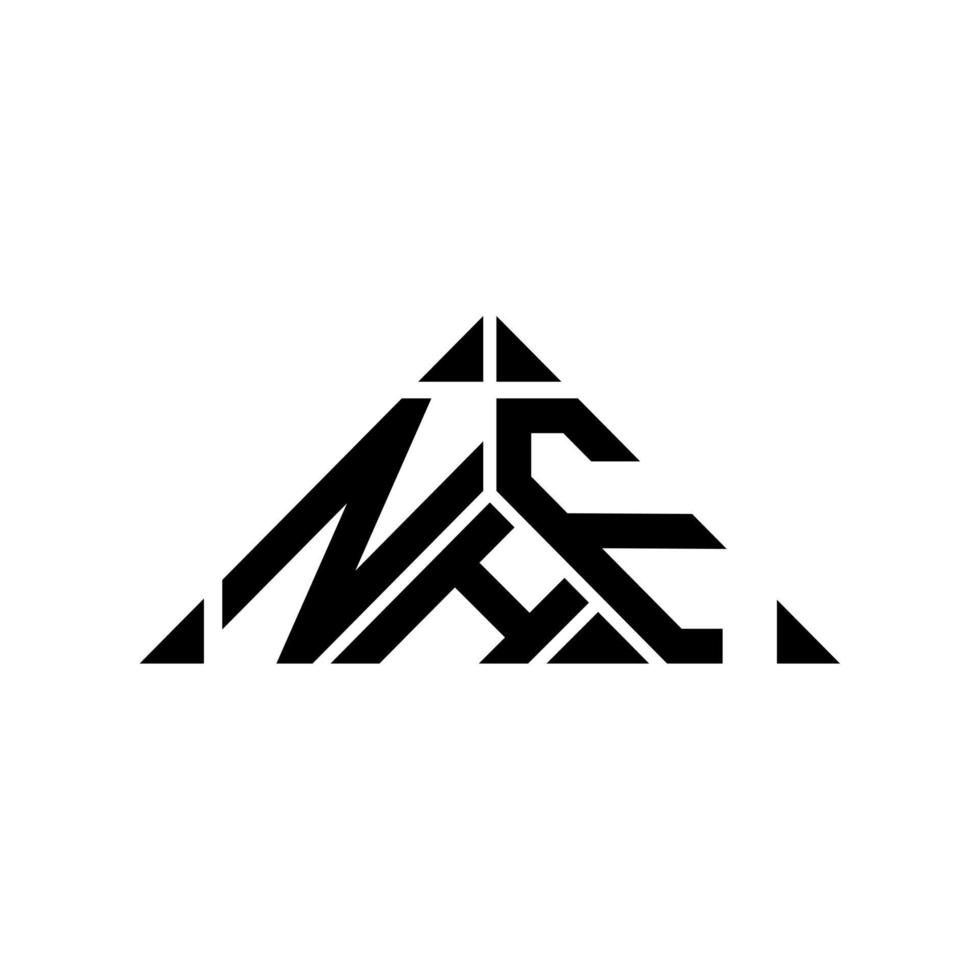 Diseño creativo del logotipo de la letra nhf con gráfico vectorial, logotipo simple y moderno de nhf. vector