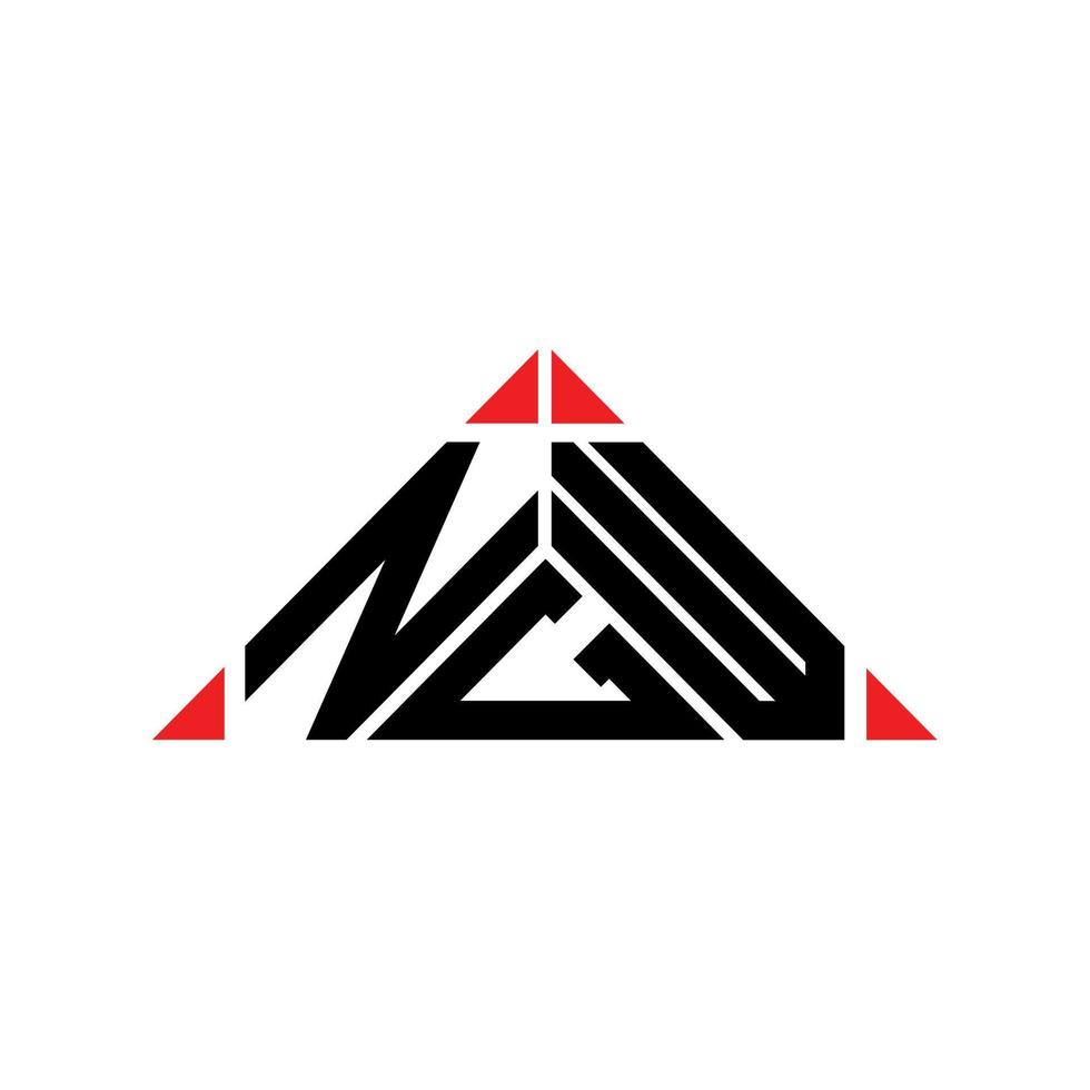 NGW letter logo creative design with vector graphic, NGW simple and modern logo.
