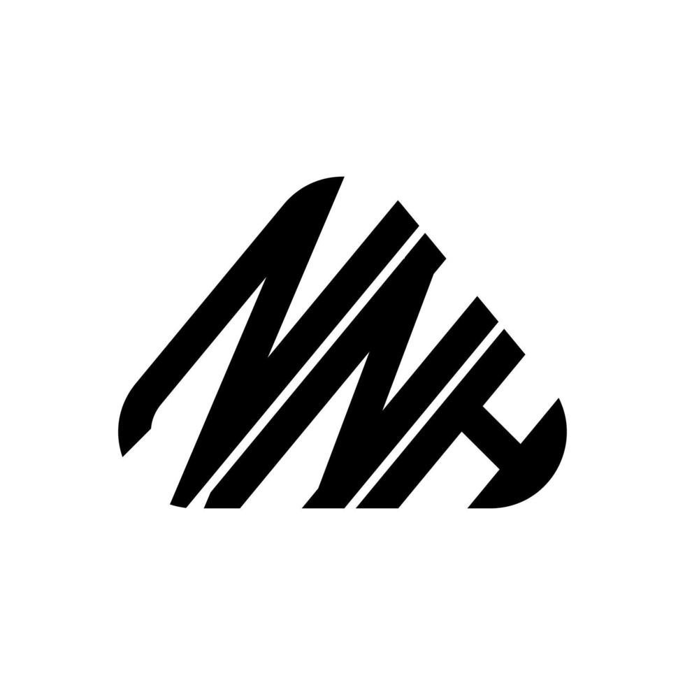 NNH letter logo creative design with vector graphic, NNH simple and modern logo.
