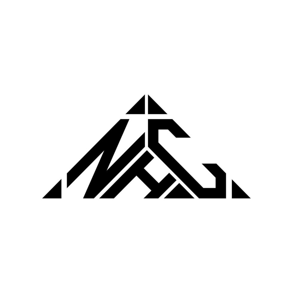 Diseño creativo del logotipo de la letra nhc con gráfico vectorial, logotipo simple y moderno de nhc. vector