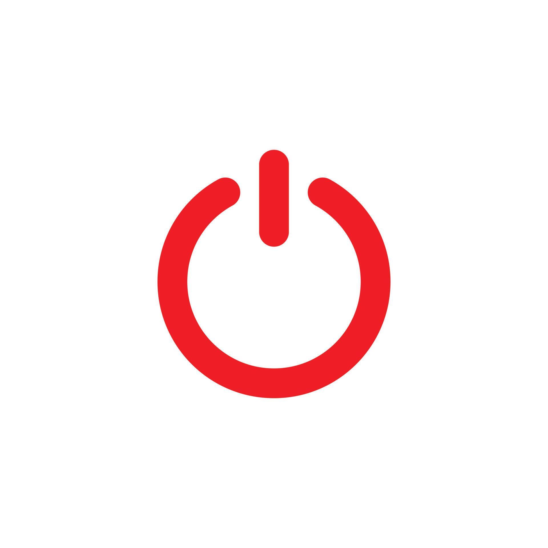 eps10 red vector power on or off button abstract art icon isolated on