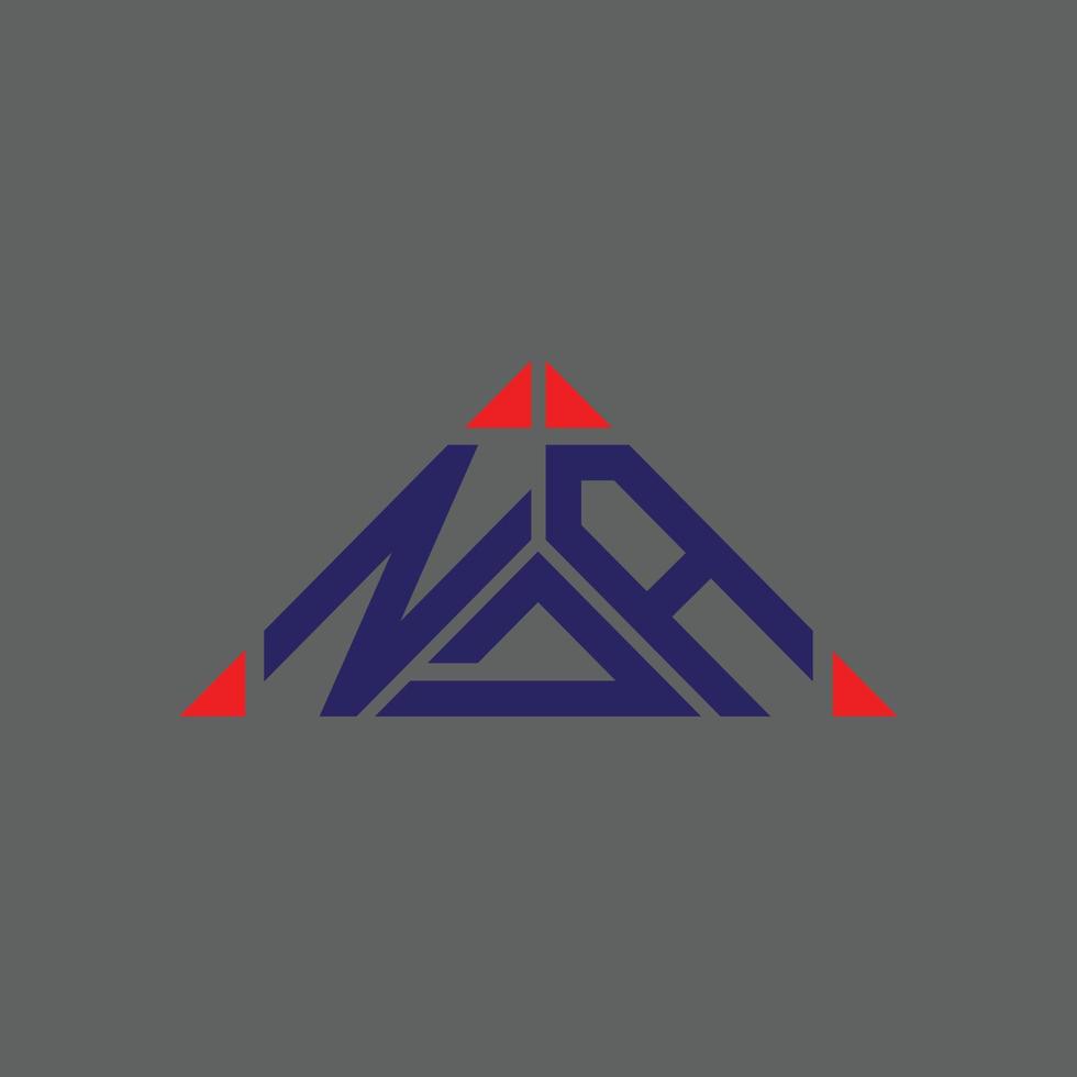 NDA letter logo creative design with vector graphic, NDA simple and modern logo.